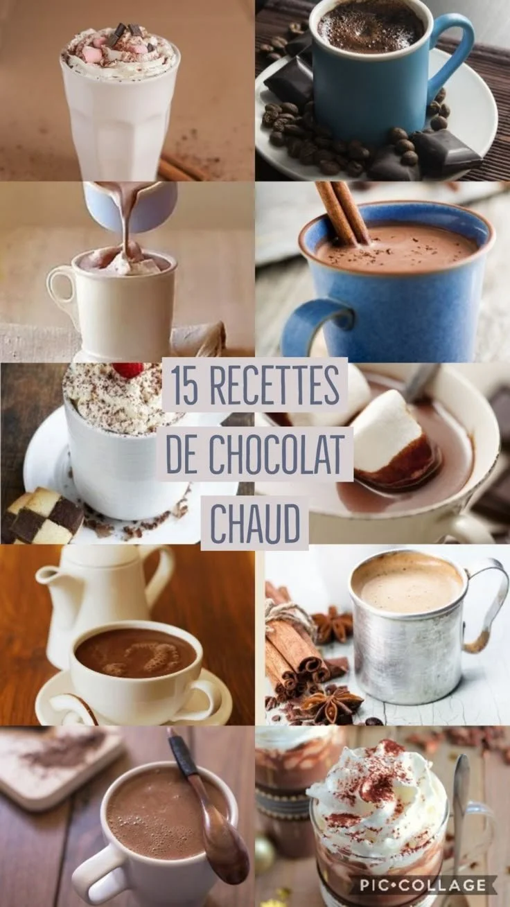15 recettes délicieuses de chocolat chaud pour cet hiver