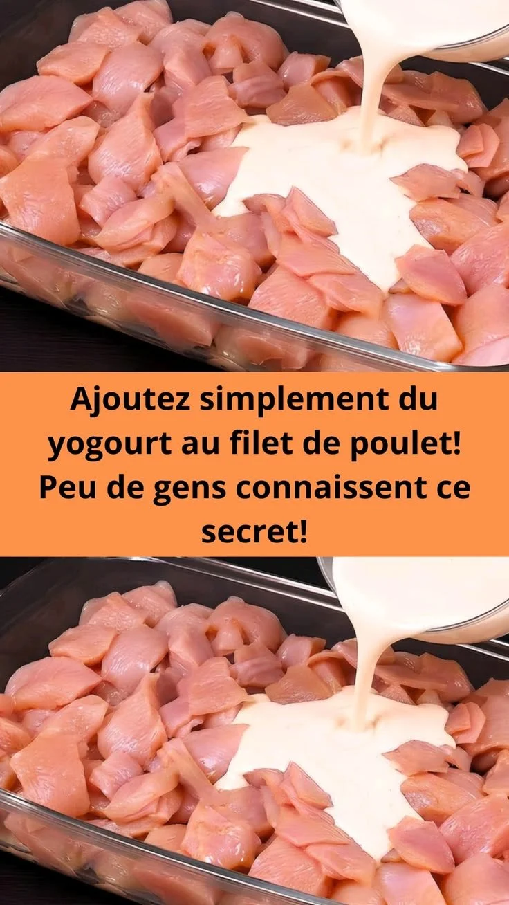 Filet de poulet mariné au yogourt pour une recette savoureuse.