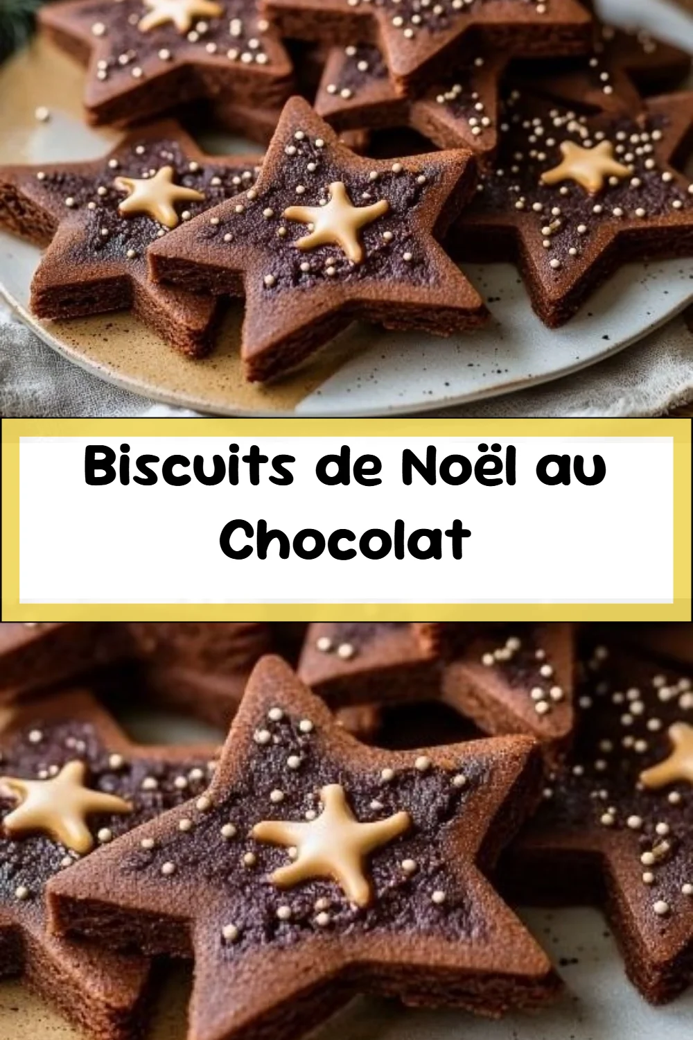 Biscuits de Noël au Chocolat