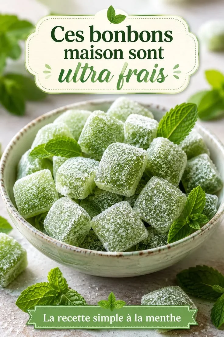 Recette de bonbons à la menthe fraîche faits maison