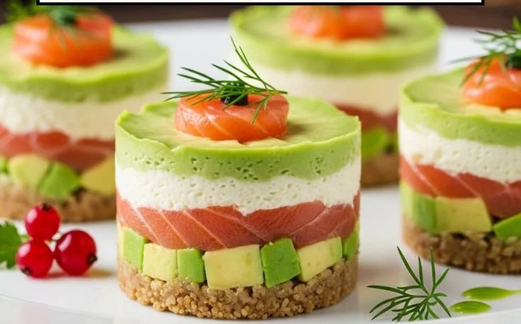 Cheesecake salé avocat et saumon, une entrée festive pour Noël
