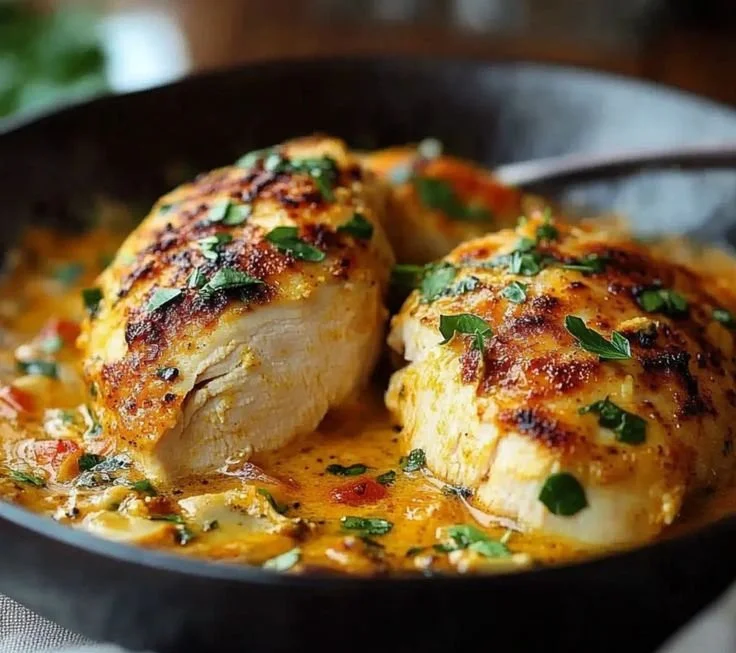 Recette de poulet coco brésilien facile et savoureuse sur une assiette.