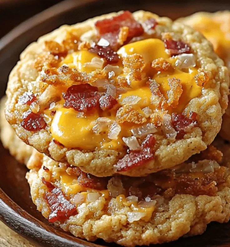 Cookies salés au bacon et cheddar, une délicieuse recette de biscuits savoureux