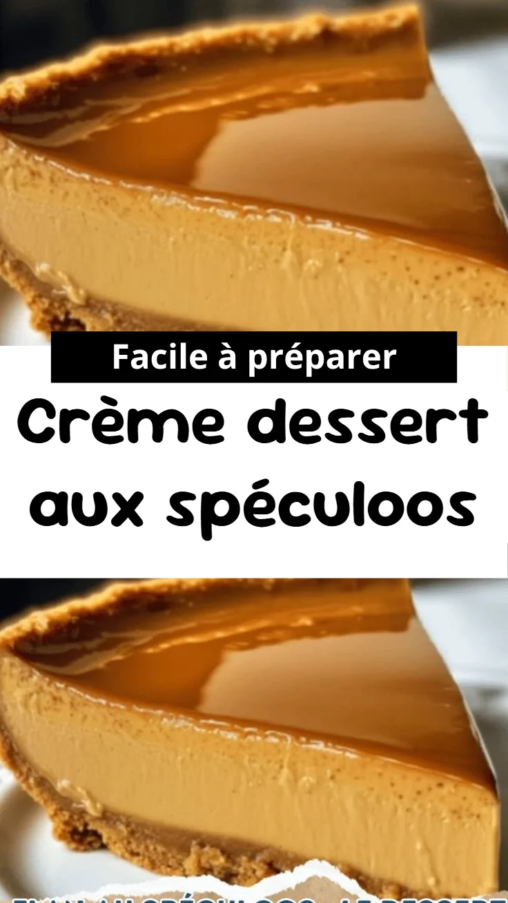 Crème dessert aux spéculoos