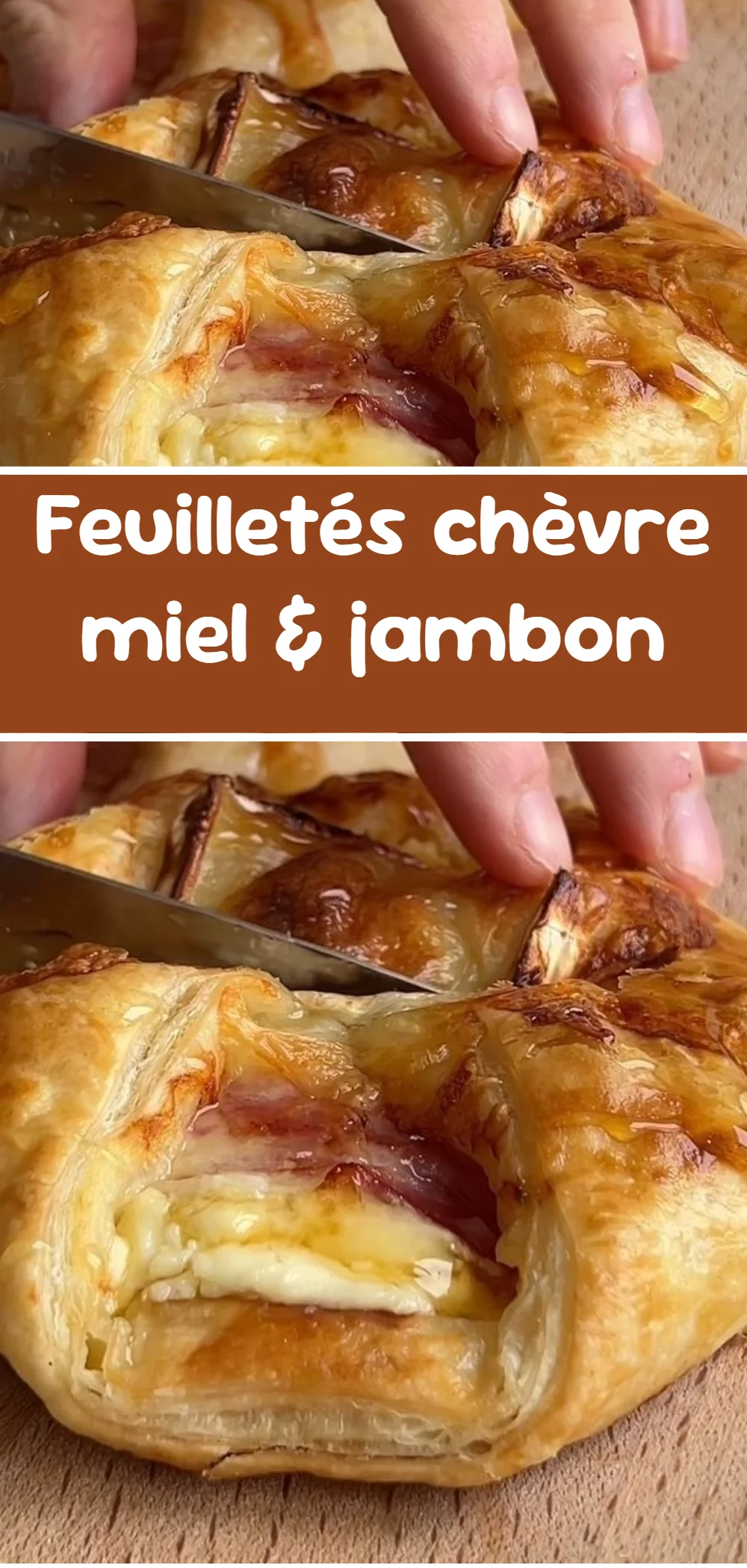 Feuilletés chèvre miel & jambon