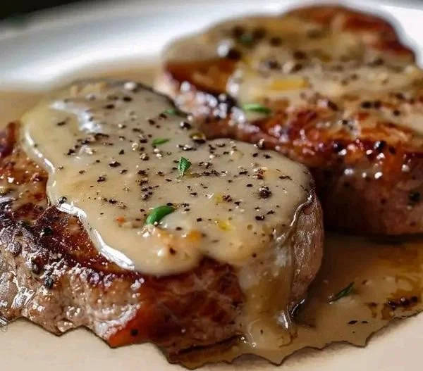 Filet mignon savoureux avec sauce miel moutarde