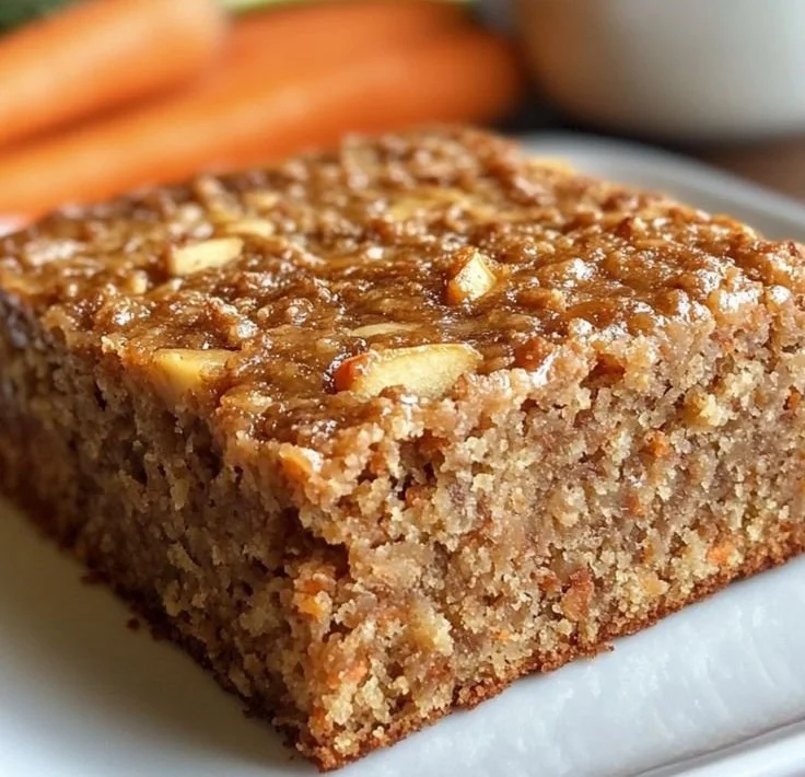 Gâteau à l'avoine aux pommes et carottes, dessert sain et savoureux