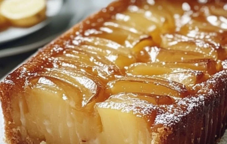 Gâteau aux Pommes fait maison, croustillant et moelleux, prêt à être dégusté.