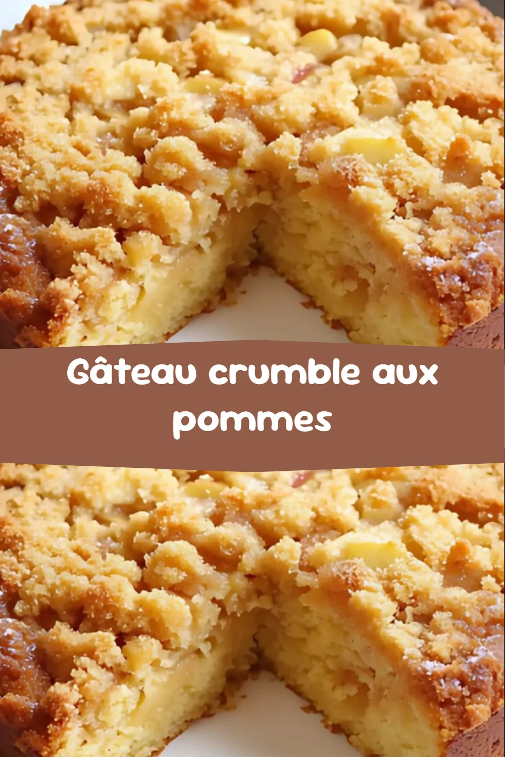 Gâteau crumble aux pommes