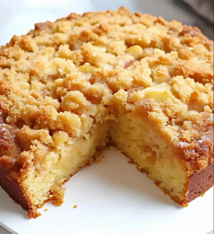 Gâteau crumble aux pommes