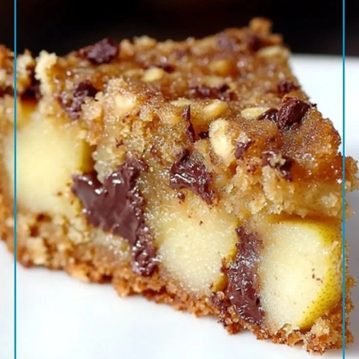 Gâteau moelleux aux poires et chocolat