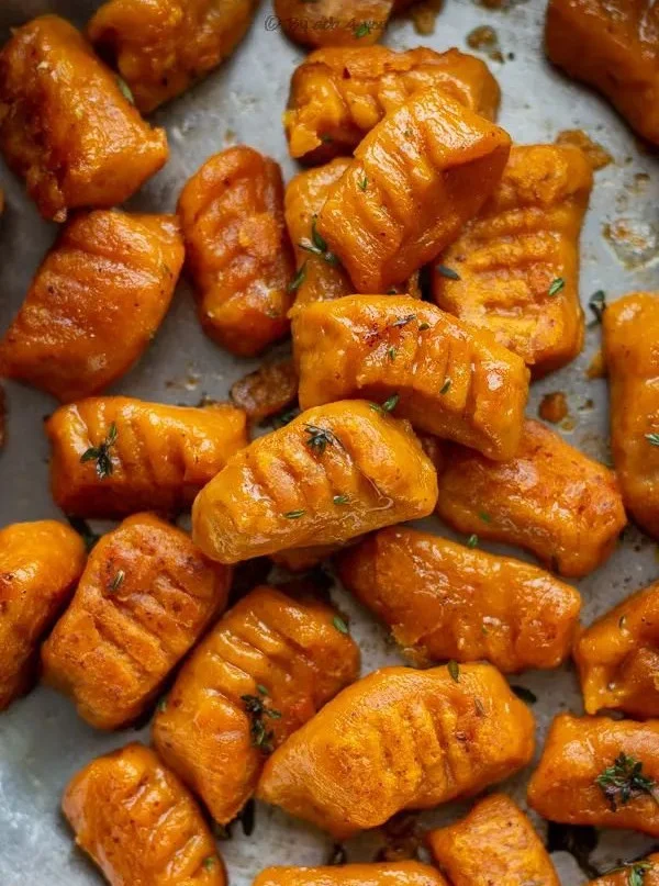 Gnocchis de potimarron croustillants et moelleux, un plat savoureux et réconfortant