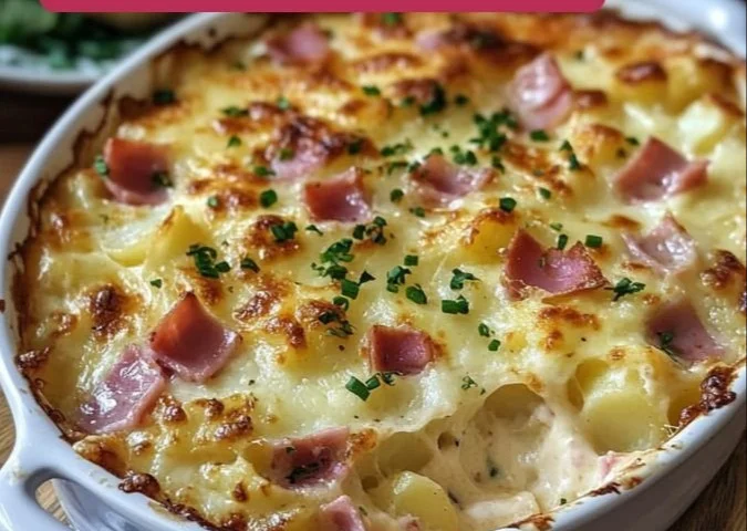 Gratin de chou-fleur et pommes de terre au four, plat savoureux et réconfortant