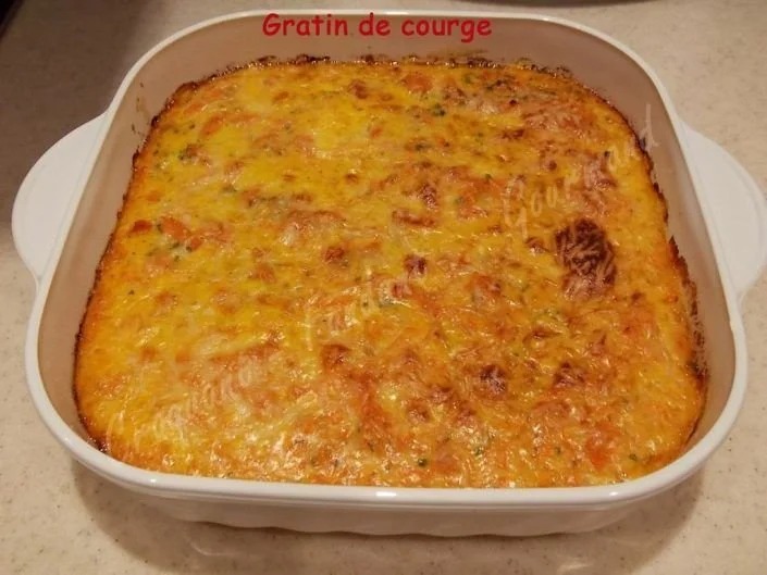 Gratin de courge doré et fondant, plat savoureux et réconfortant