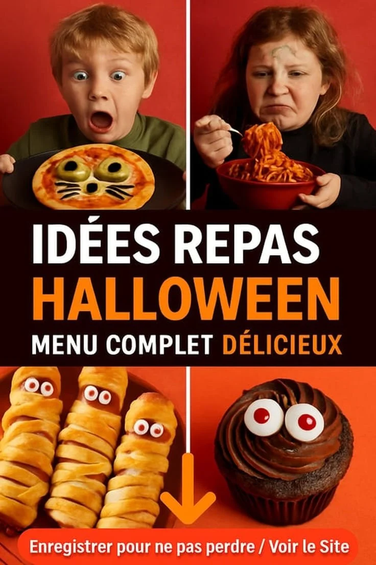Idées de repas Halloween : menu complet délicieux et terrifiant pour vos invités.