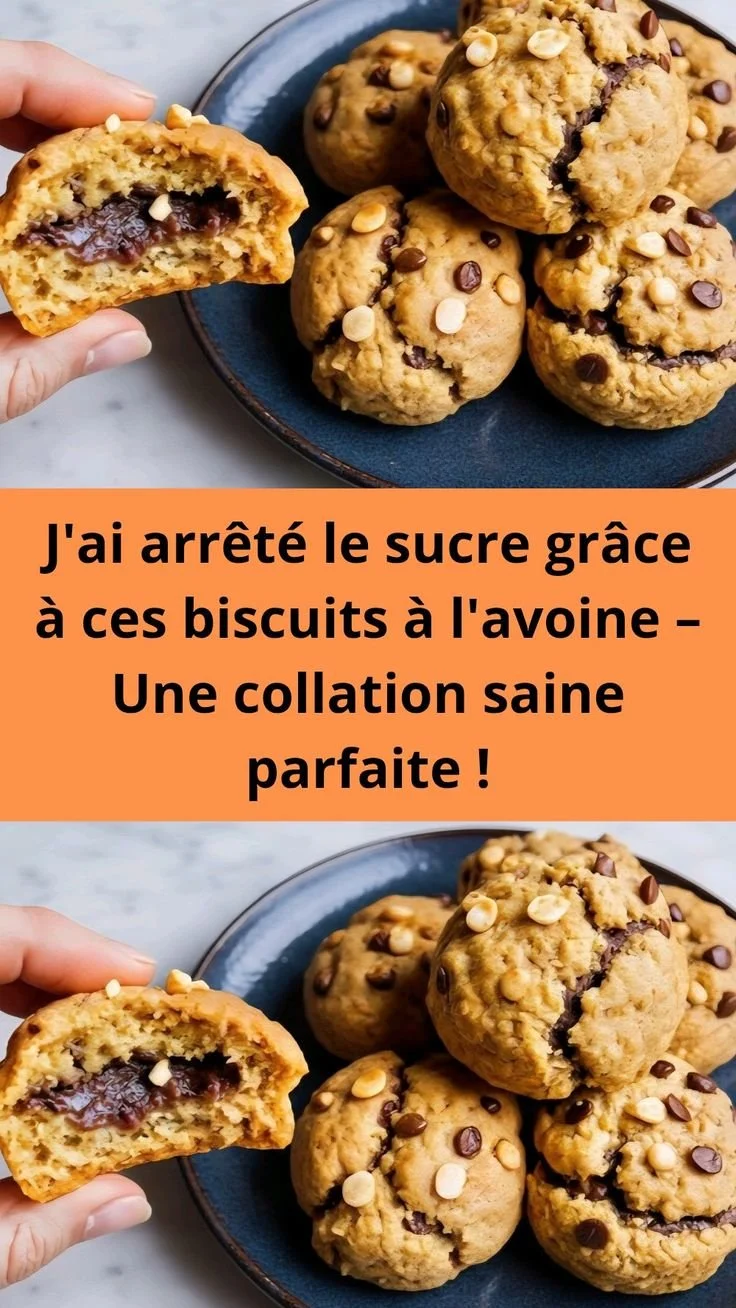 Biscuits à l'avoine faits maison, sains et sans sucre ajouté.