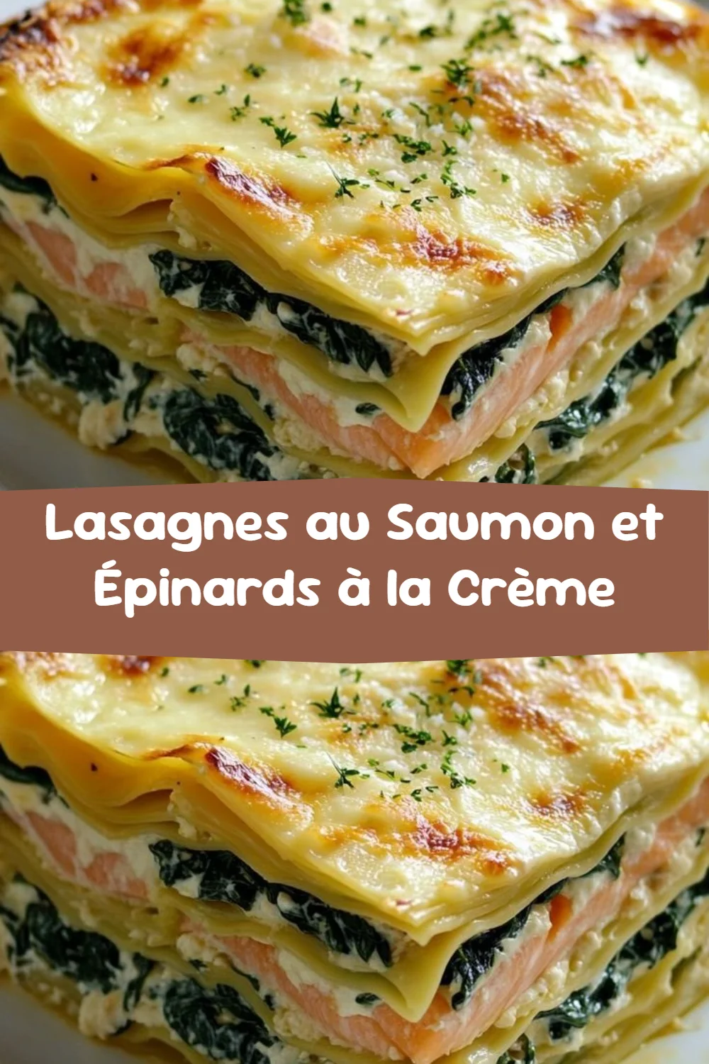 Lasagnes au Saumon et Épinards à la Crème