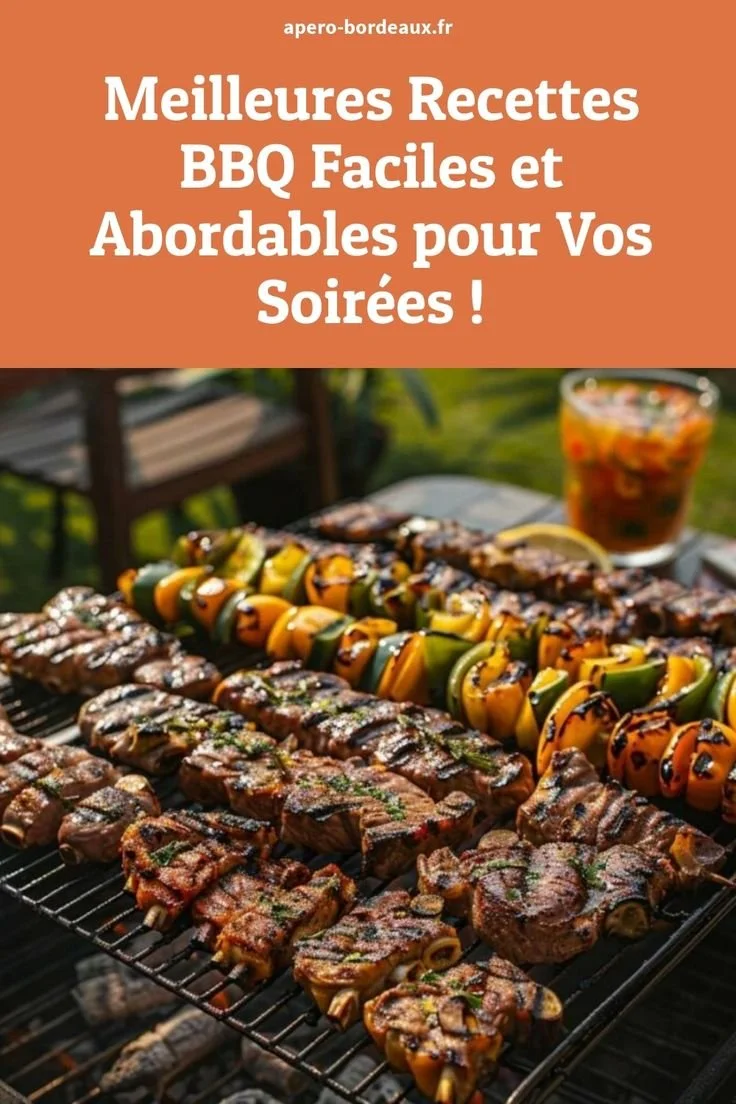 Recettes BBQ faciles et abordables pour les soirées d'été