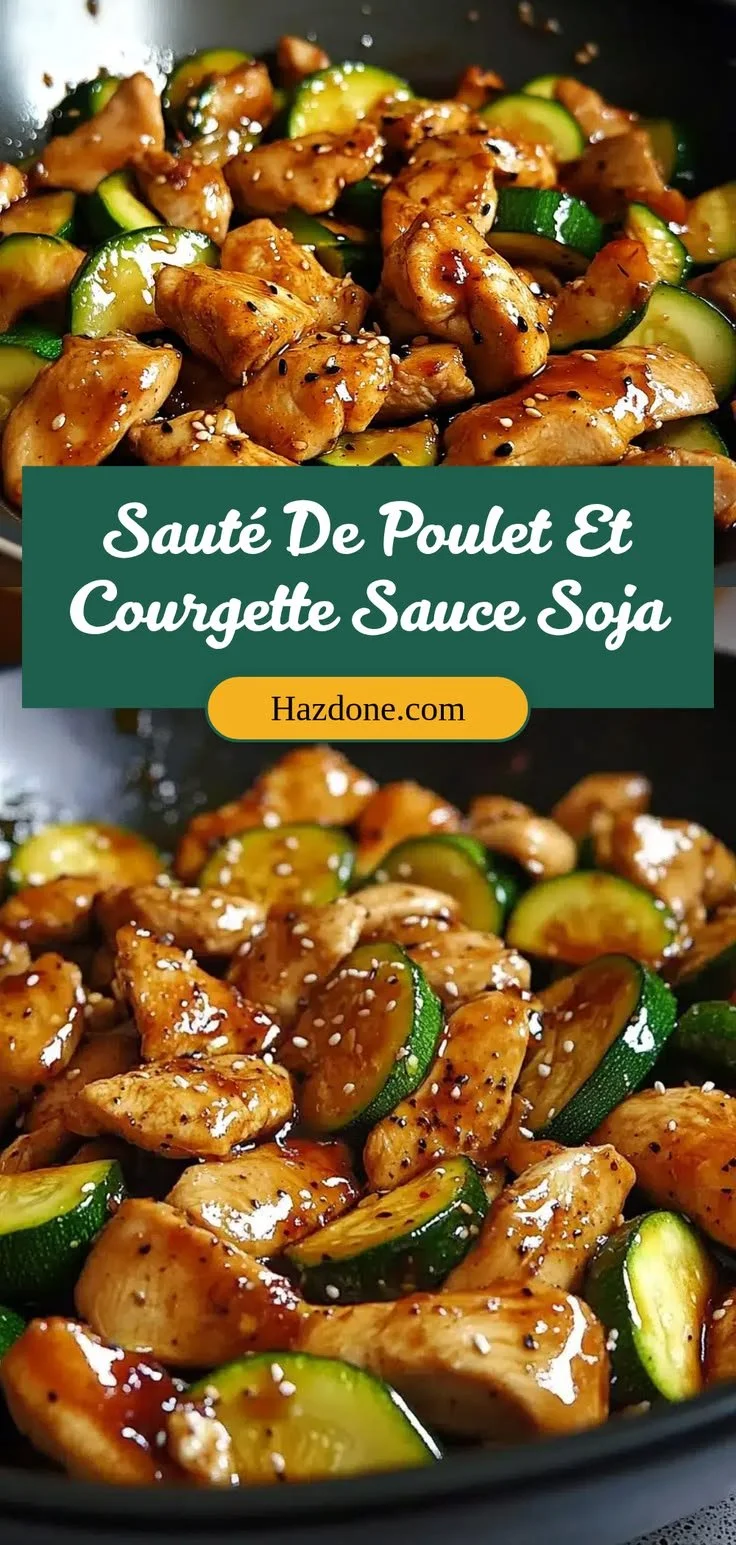 Poulet Sauté aux Courgettes pour un dîner rapide et délicieux