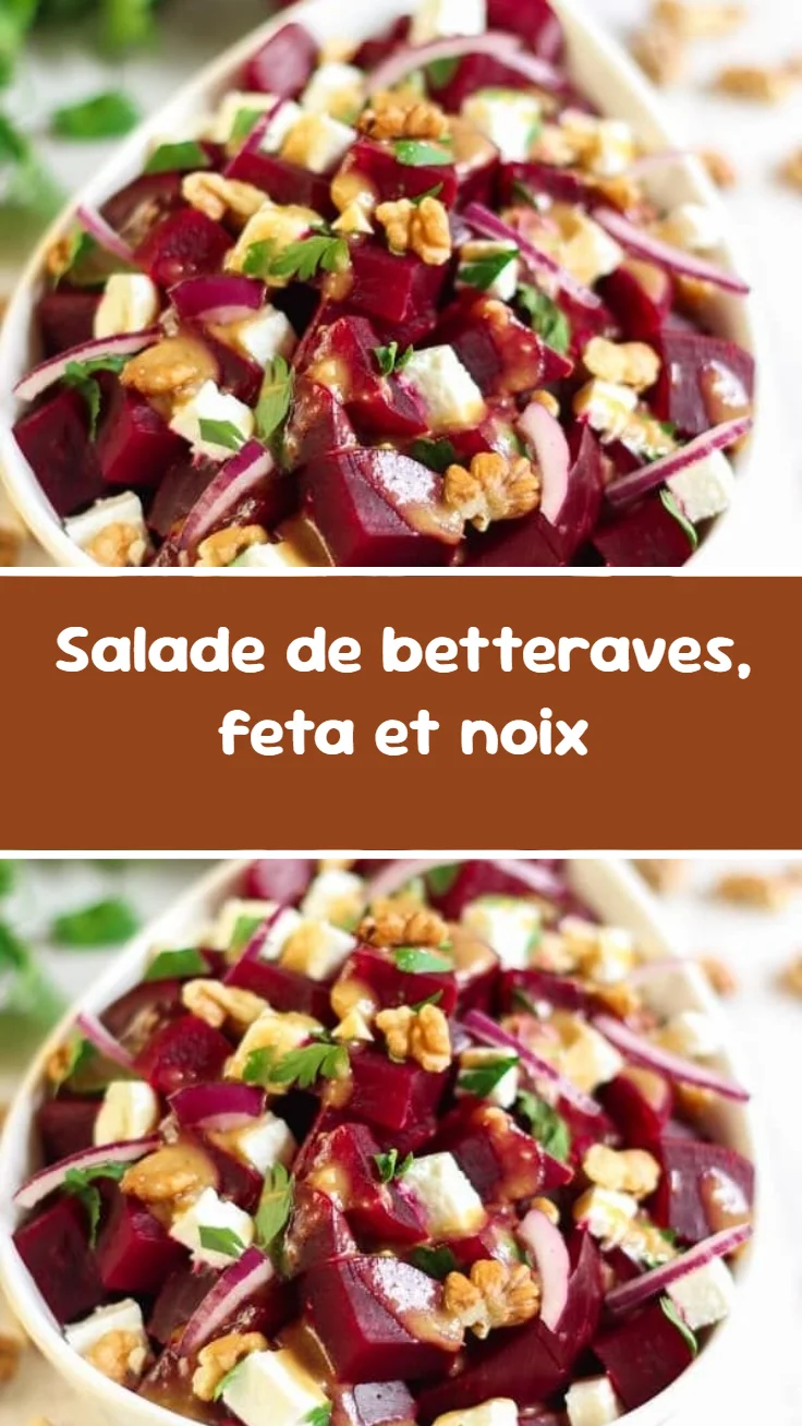 Salade de betteraves, feta et noix