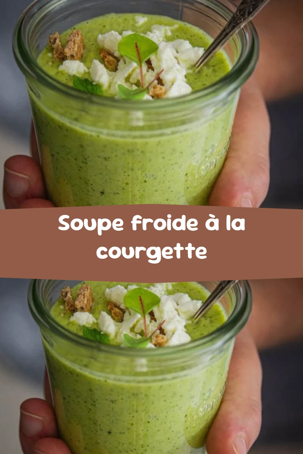 Soupe froide à la courgette