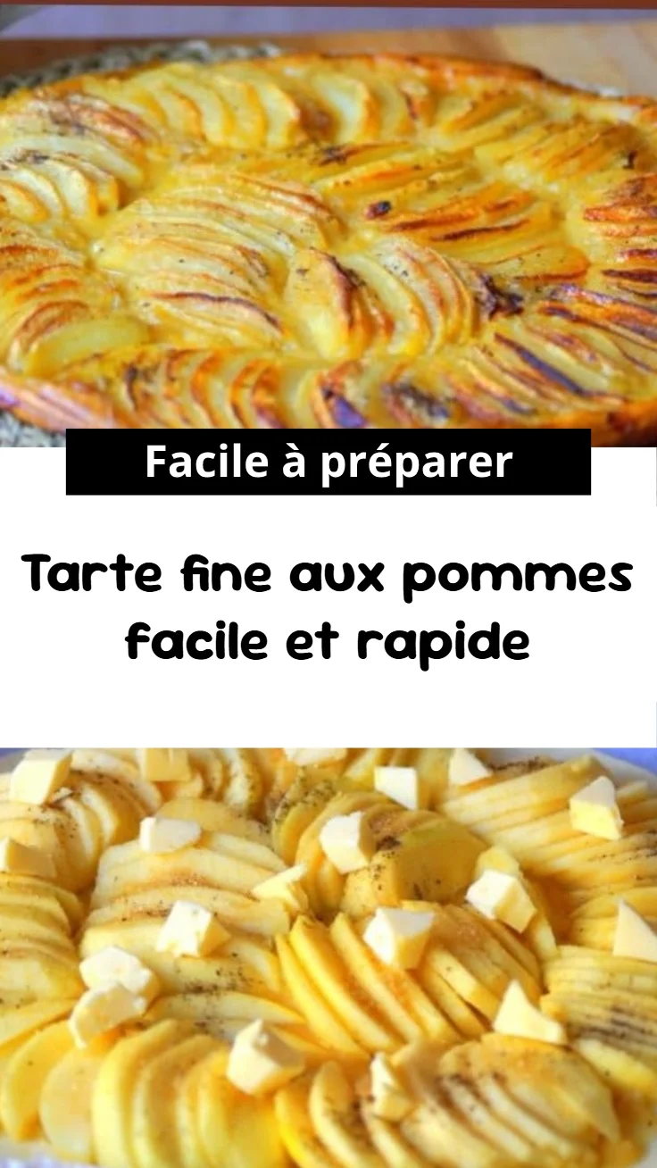 Tarte fine aux pommes facile et rapide