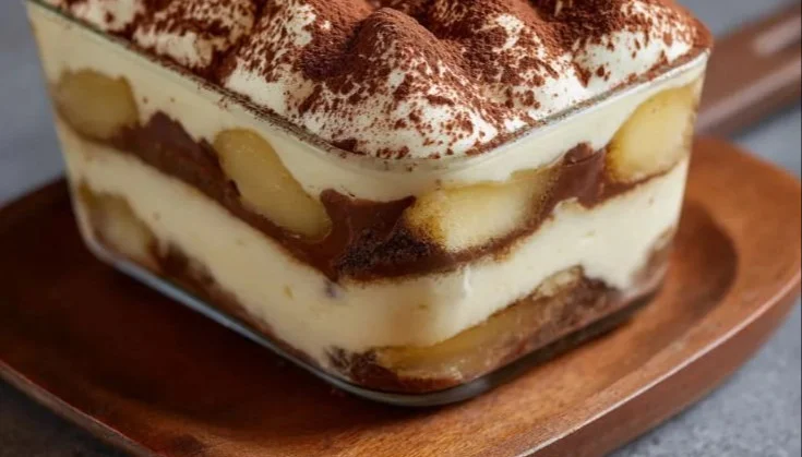 Tiramisu chocolat et poires, un dessert élégant et savoureux