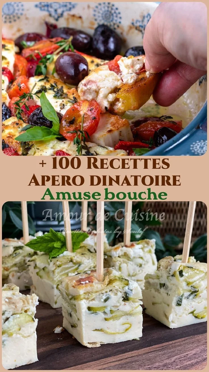 Assortiment d'amuse-bouches frais pour un apéro chic et saisonnier.