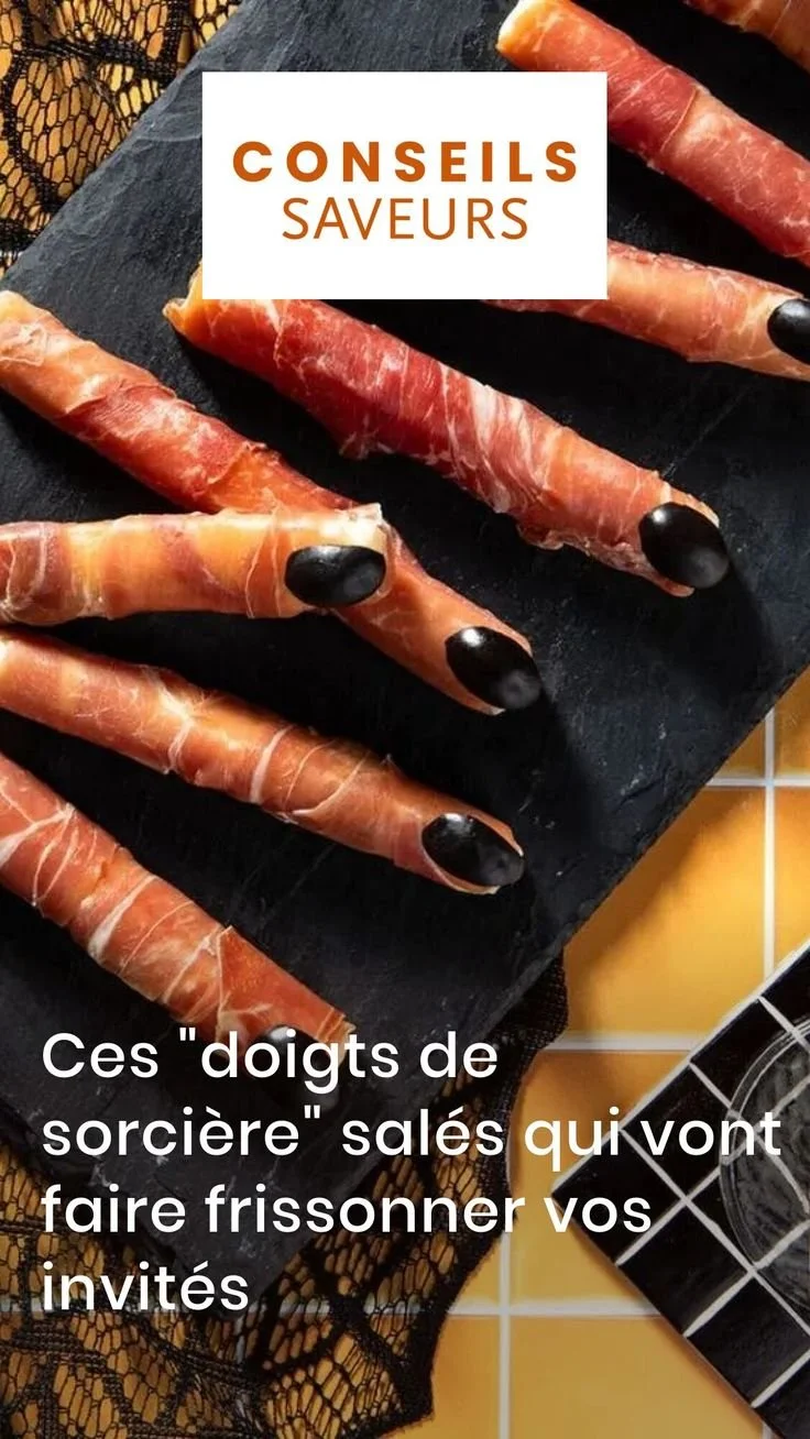 Doigts de sorcière salés pour un apéro Halloween effrayant