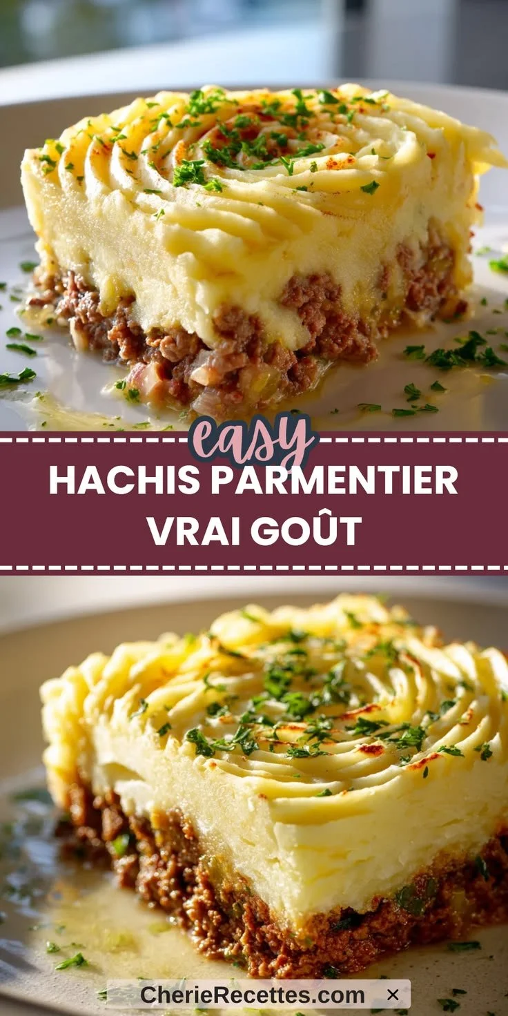 Hachis Parmentier traditionnel avec purée de pommes de terre maison