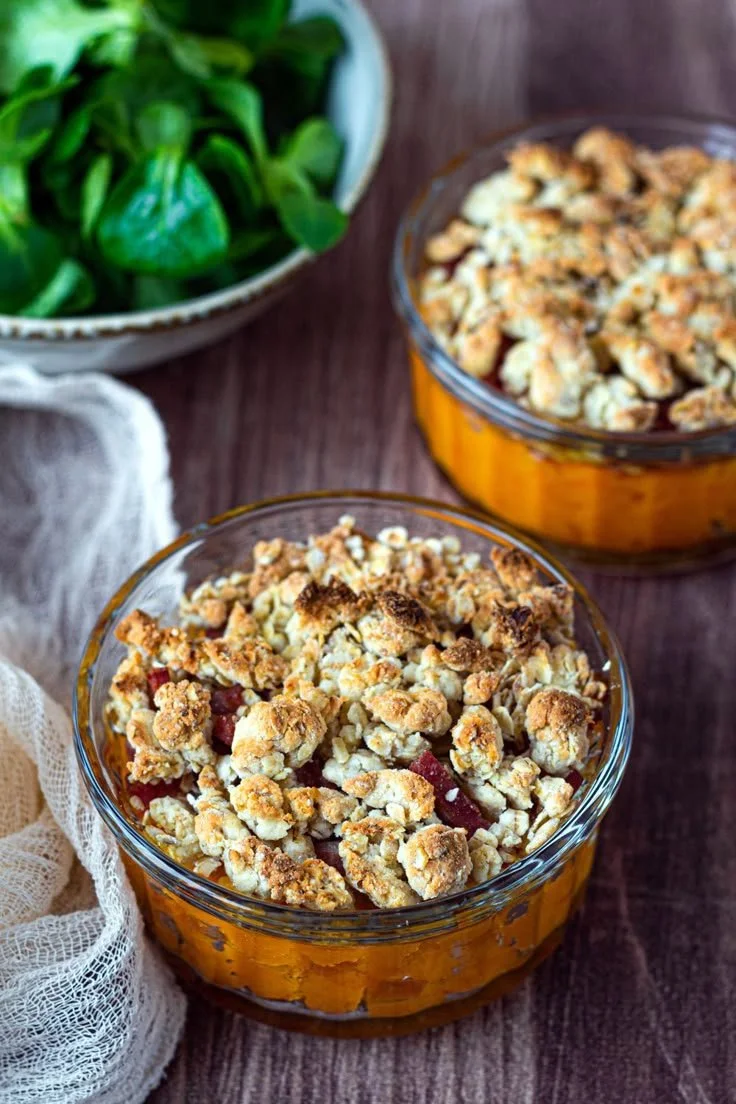 Crumble de potiron au bacon et chèvre, plat savoureux d'Amandine Cooking