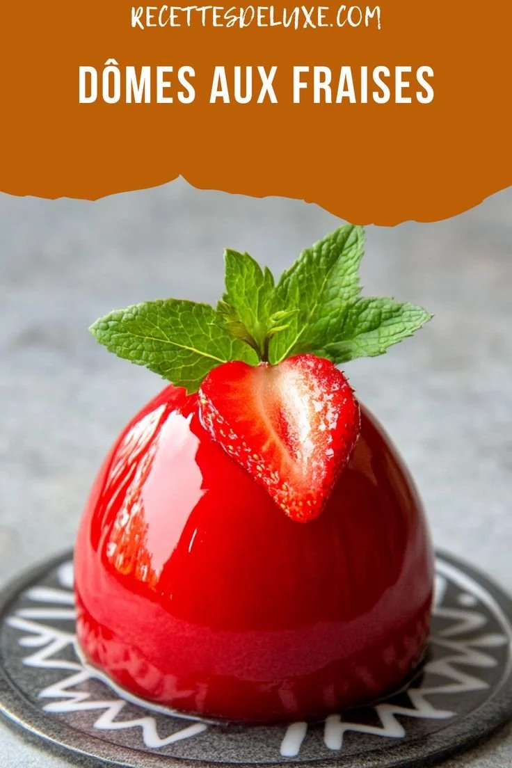 Dômes aux Fraises, dessert élégant et gourmand prêt à impressionner vos invités