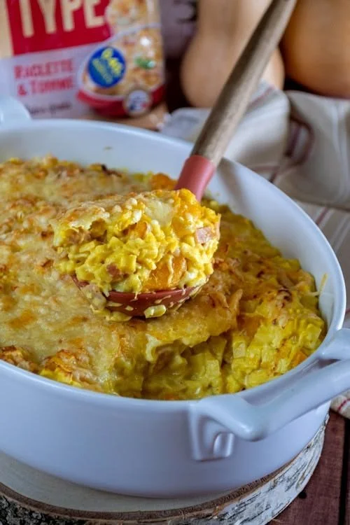 Gratin de crozets à la butternut, un plat savoureux et réconfortant