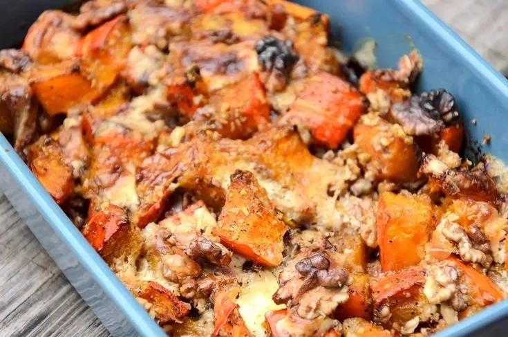 Gratin de potimarron aux noix, un plat délicieux et réconfortant