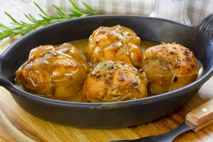 Paupiettes de veau à la moutarde ancienne, plat savoureux et gourmet