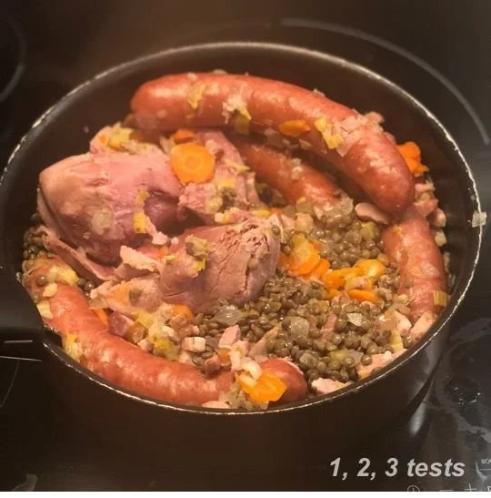 Petit salé aux lentilles, plat traditionnel français réconfortant