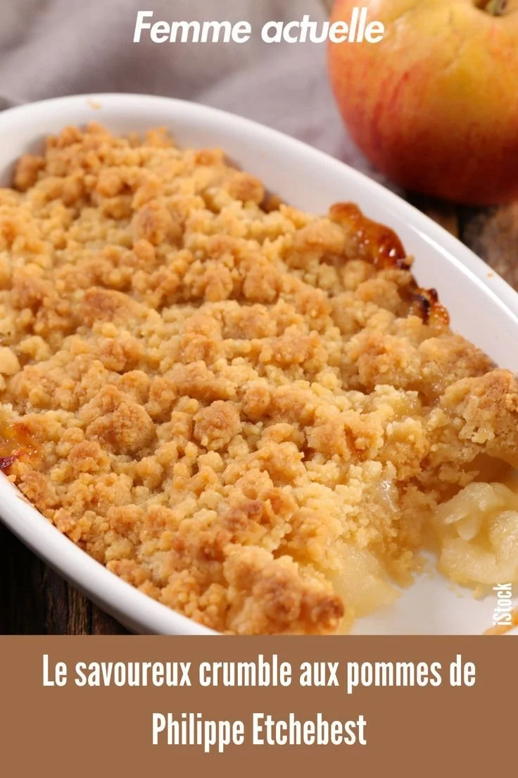 Recette de crumble aux pommes par Philippe Etchebest