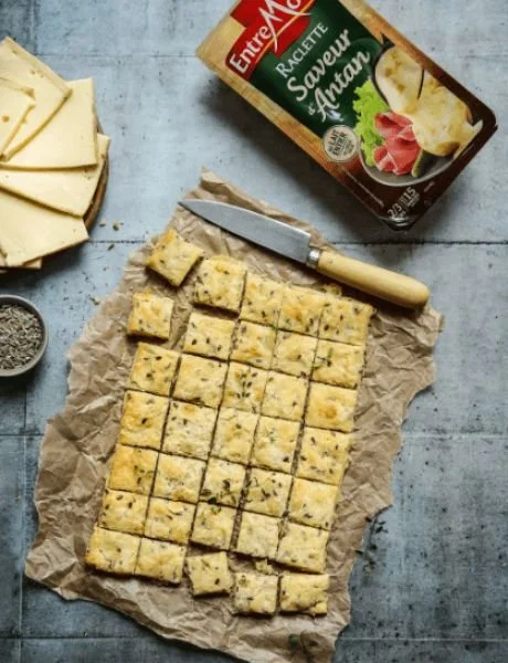Cookies salés à la raclette saveur d’Antan de la marque Entremont