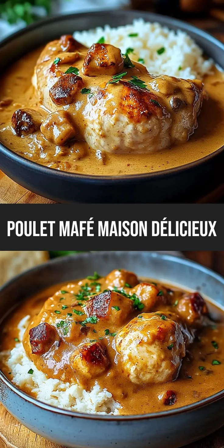 Recette de Poulet Mafé maison, plat traditionnel sénégalais savoureux